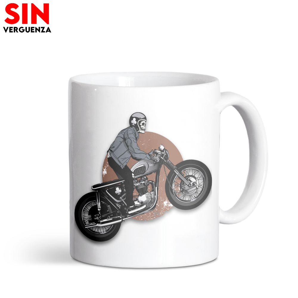 Taza de "Motorista Calavera"