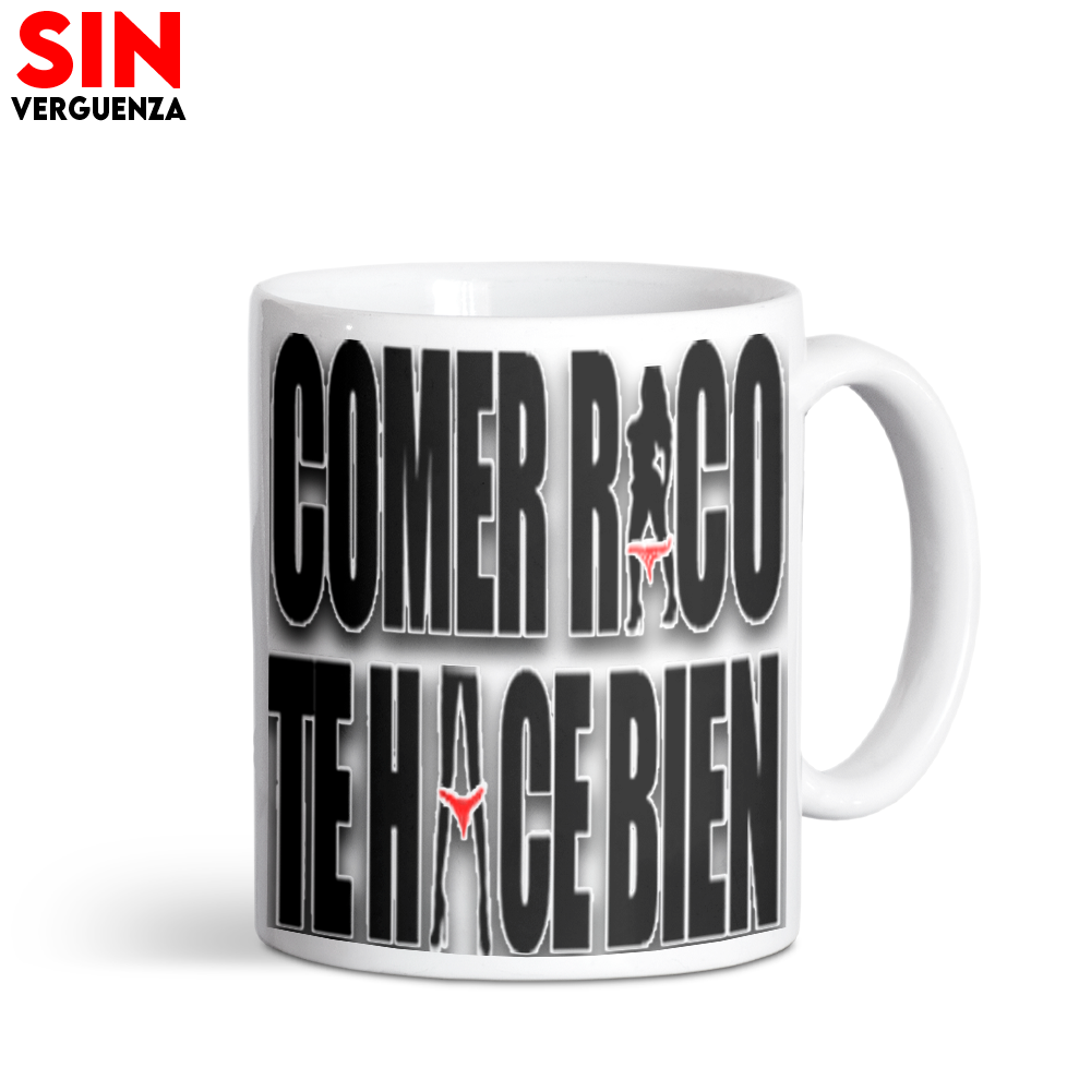 Taza "Comer rico te hace bien"