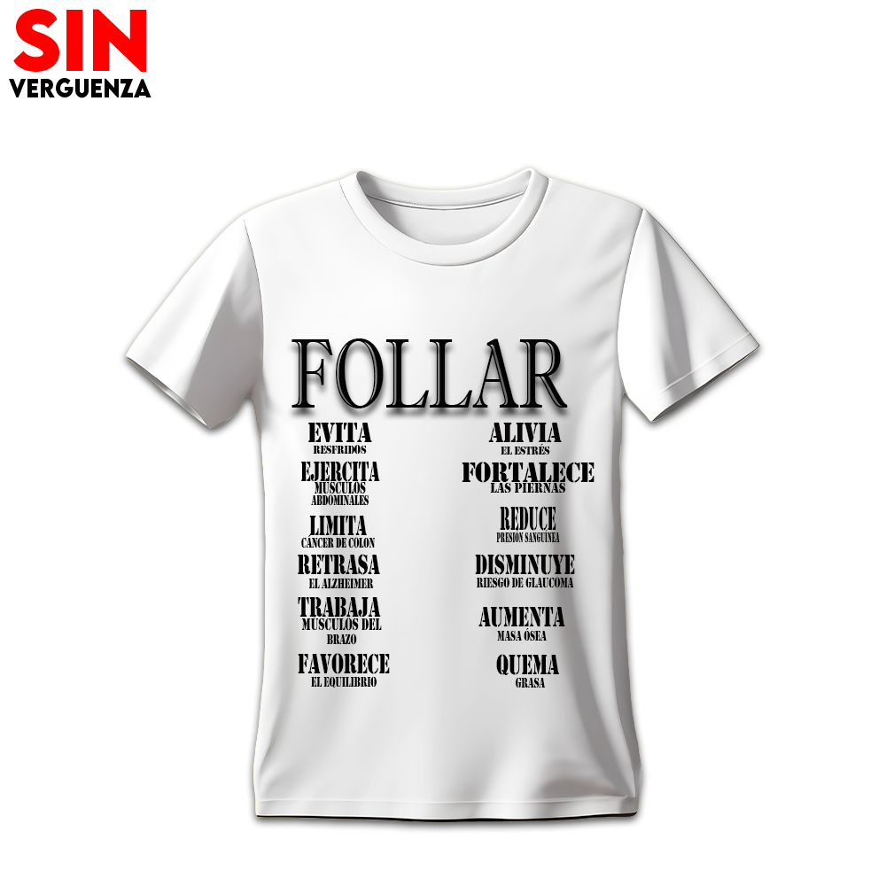 Colección de camisetas "Follar"
