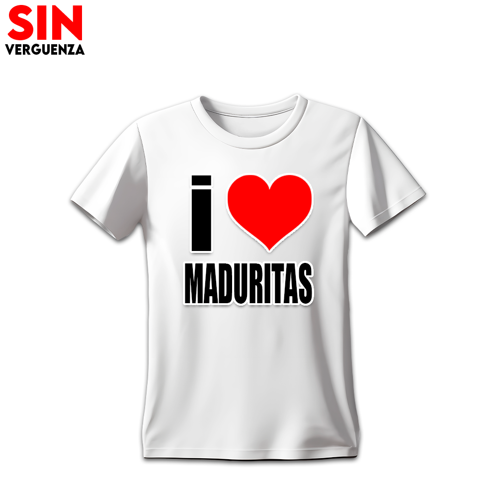 Colección de Camisetas de "I love maduritas"