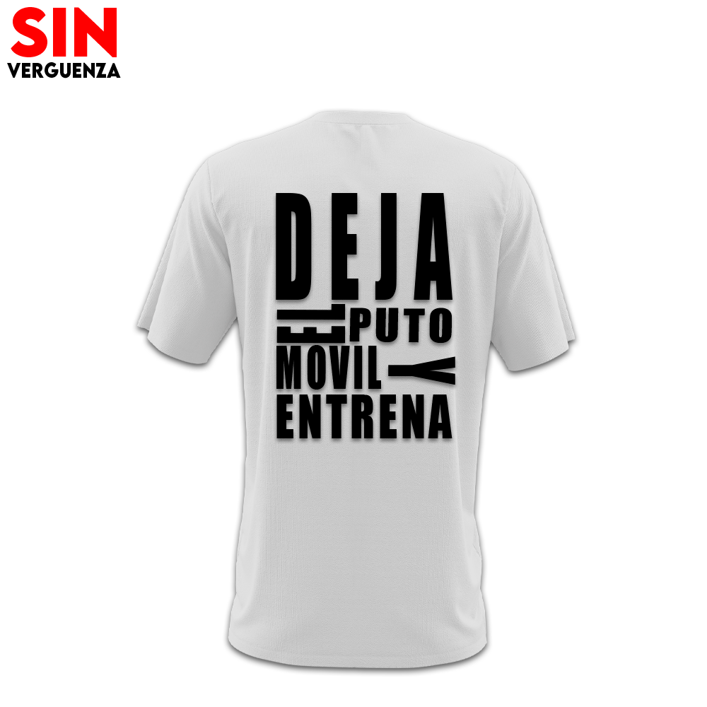 Colección de camisetas "Deja el movil y entrena"
