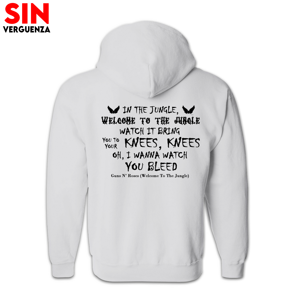 Colección de sudaderas  frase "Welcome to the jungle"