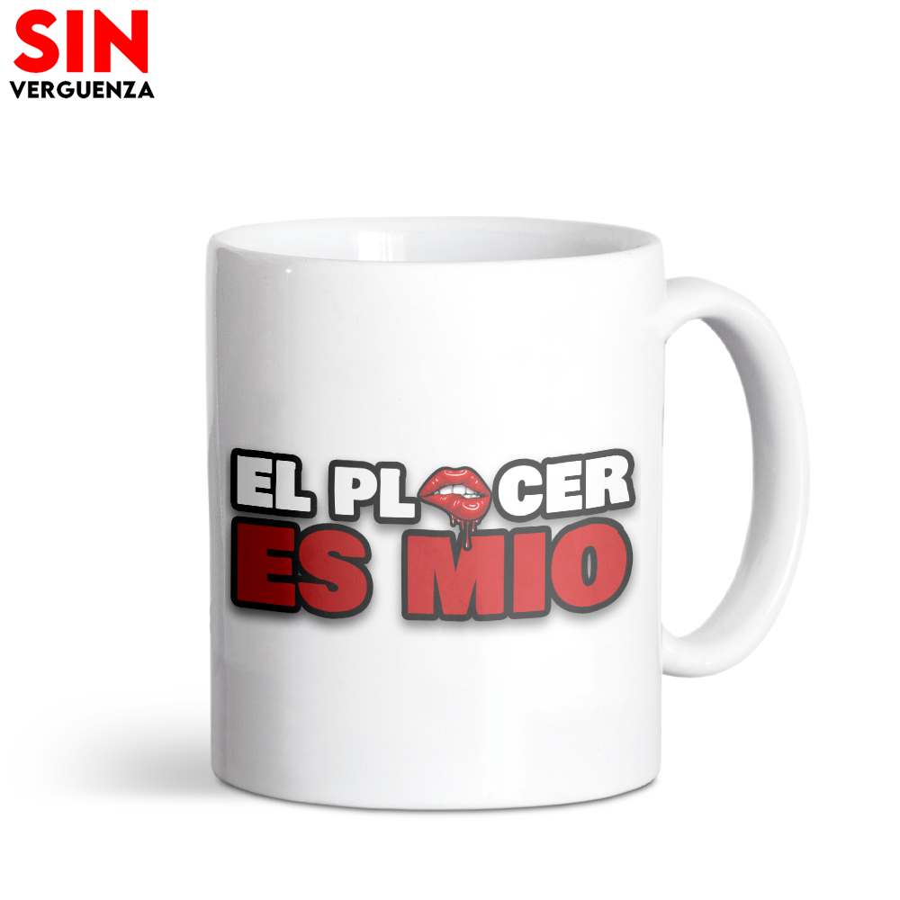Taza de "El placer es mio"