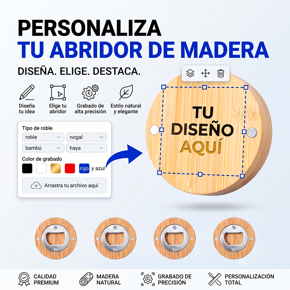 Abridor de cerveza personalizado