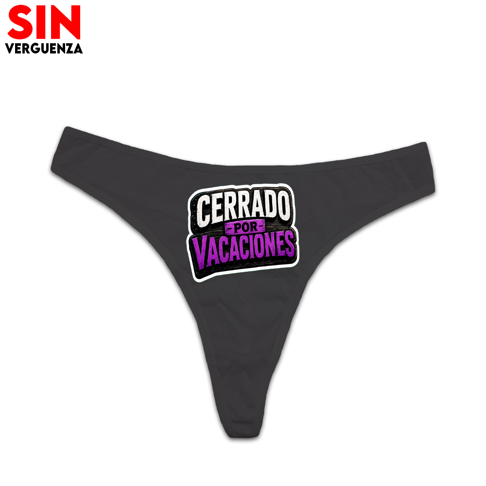Tanga Cerrado por Vacaciones V1