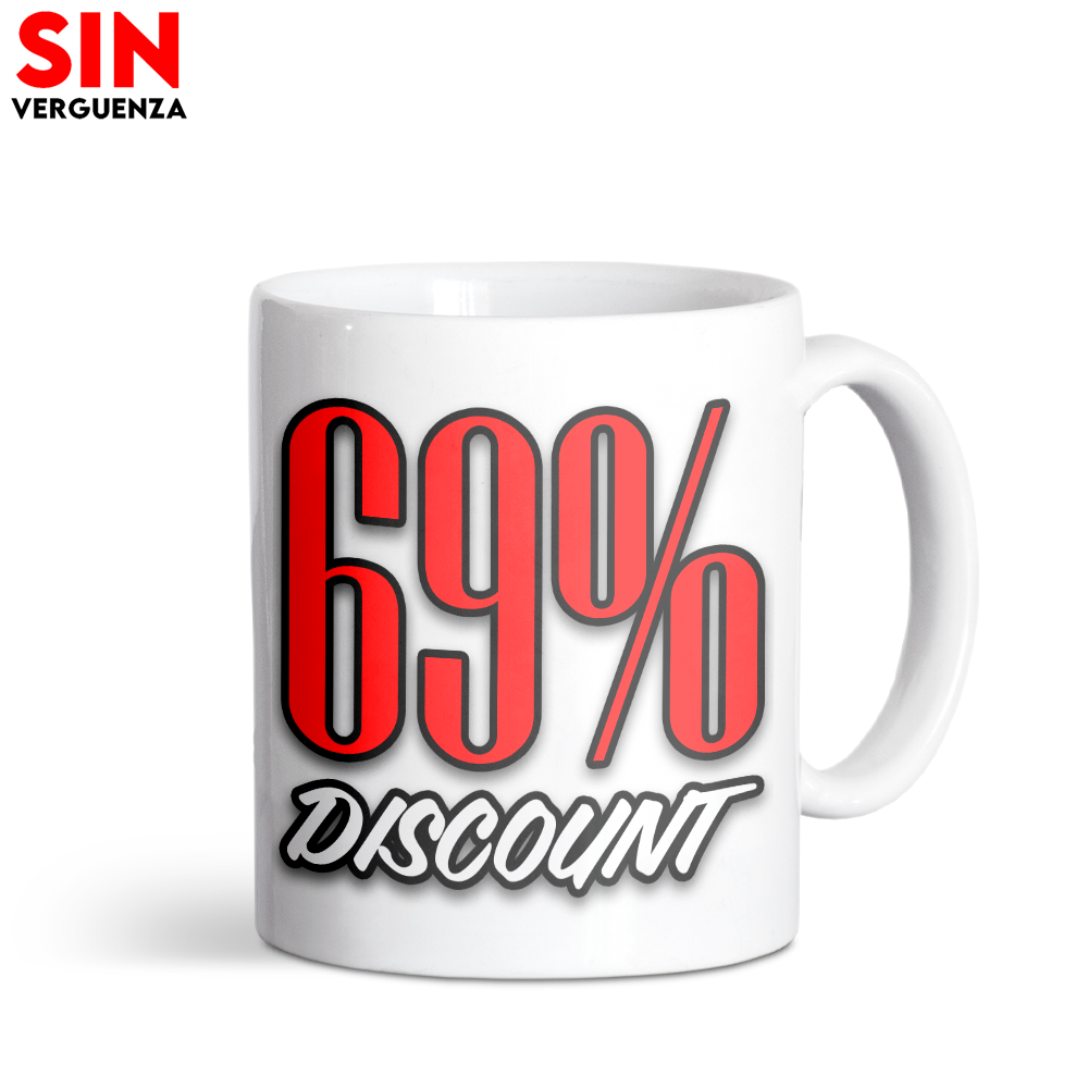 Taza de "69 Discount"