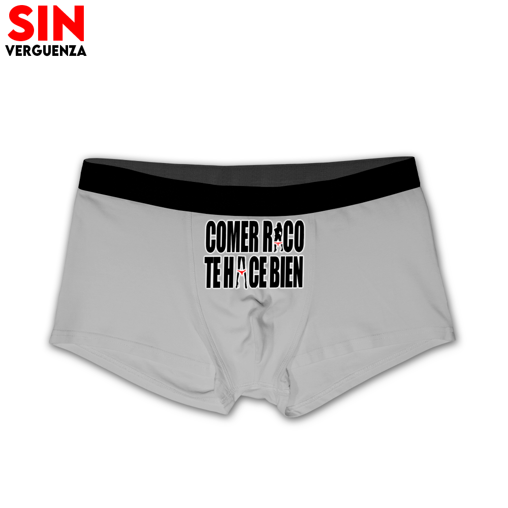 Colección de Boxer de "Comer rico te hace bien"