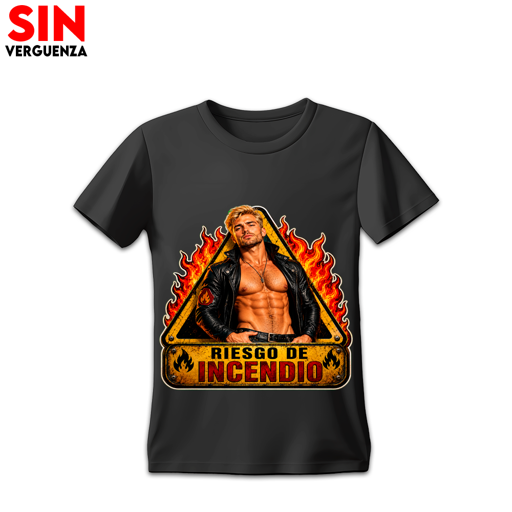 Camiseta Riesgo de Incendio Hombre