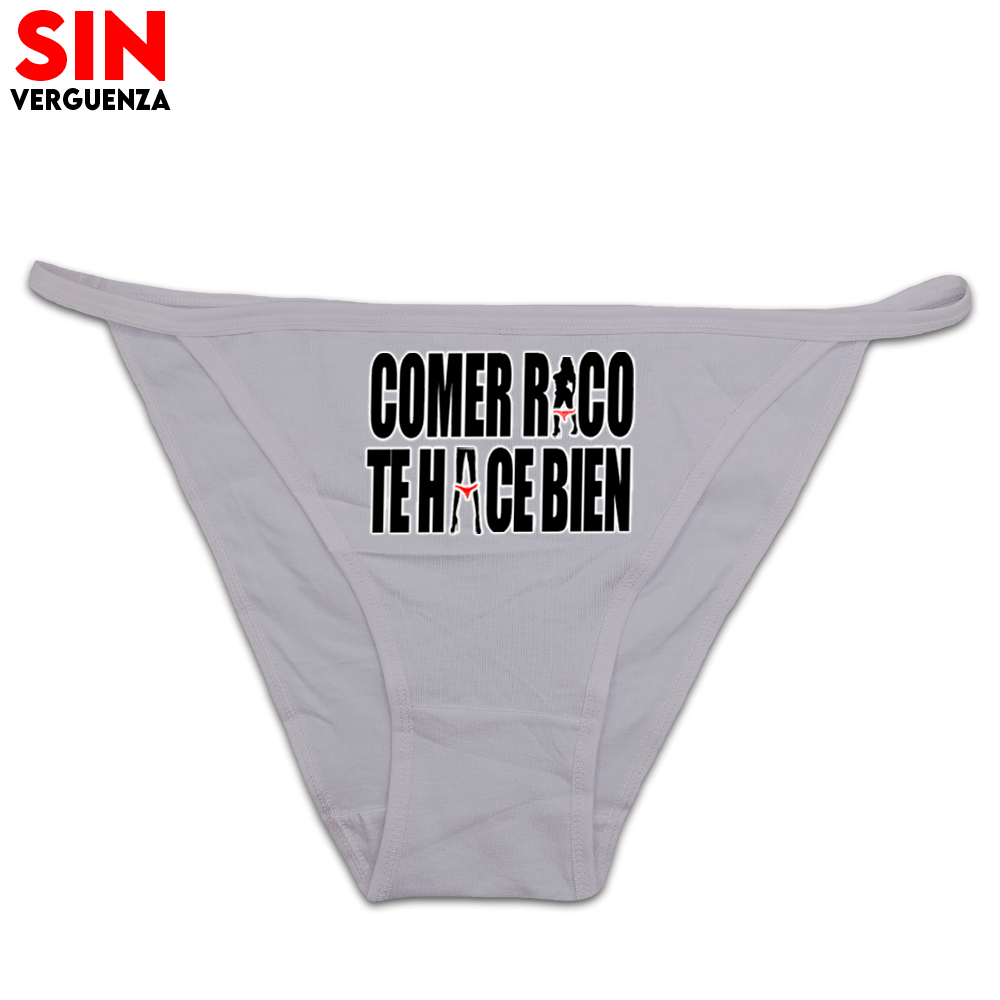 Colección de Bragas "Comer rico te hace bien"