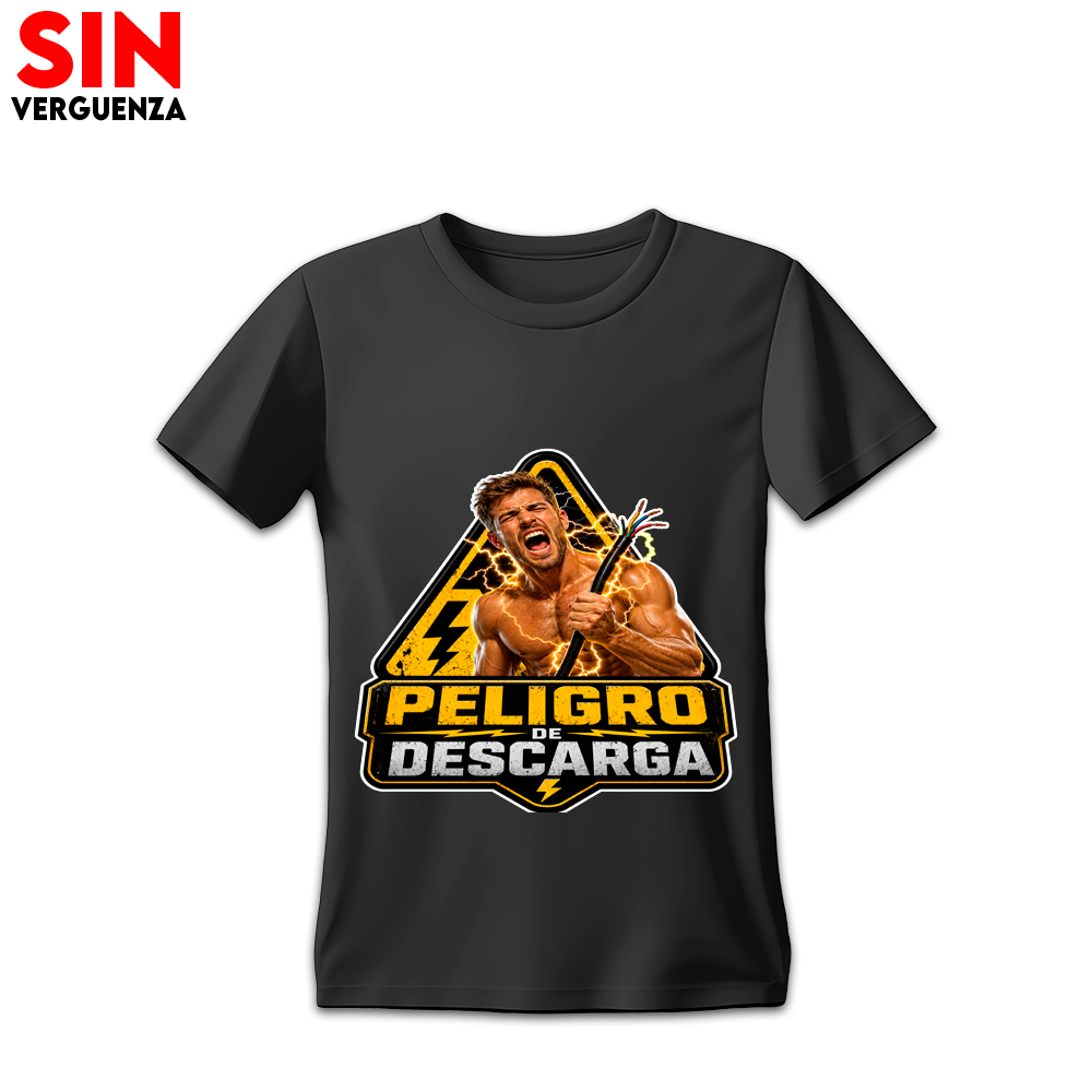Camiseta Peligro de Descarga Hombre