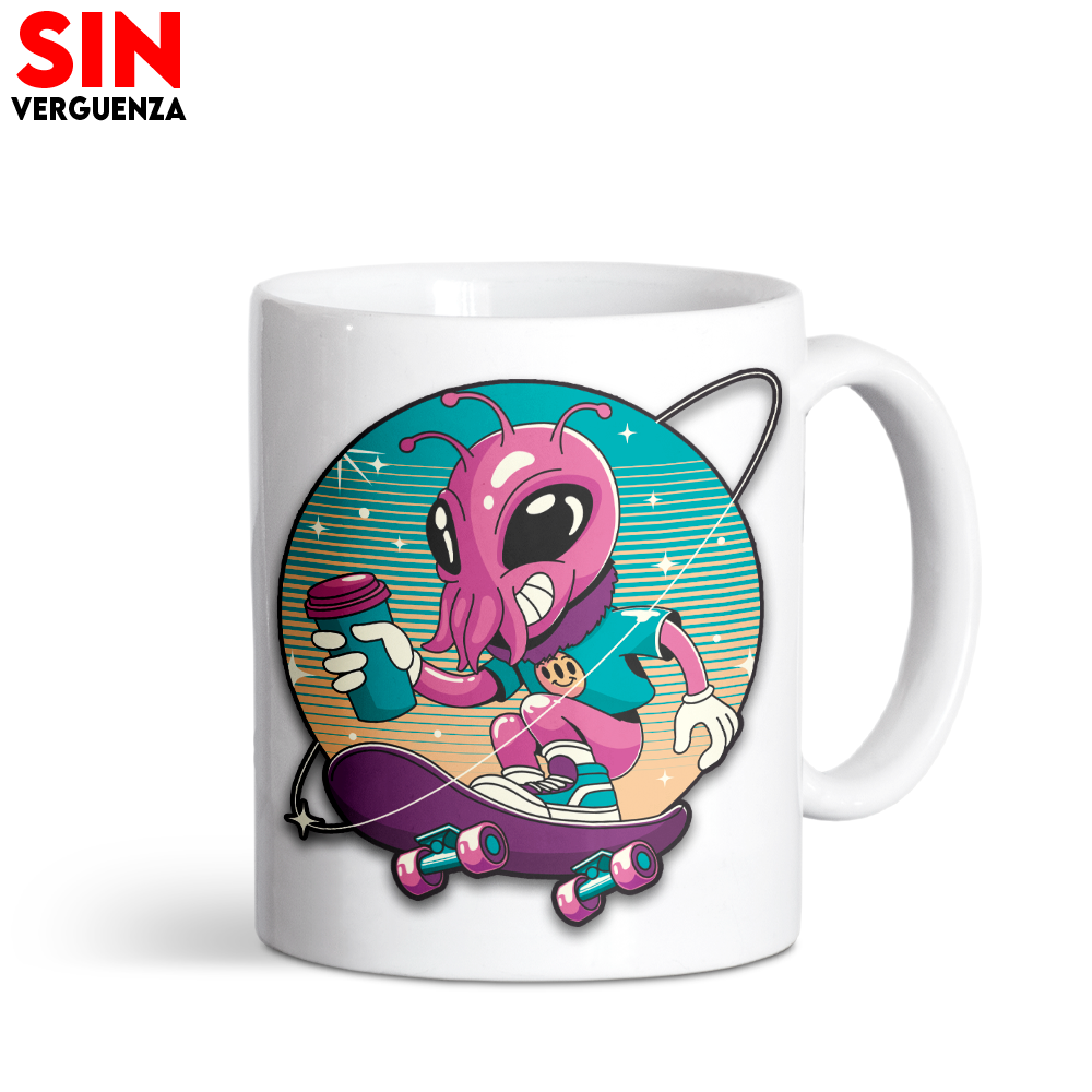 Taza "Alien Skater"