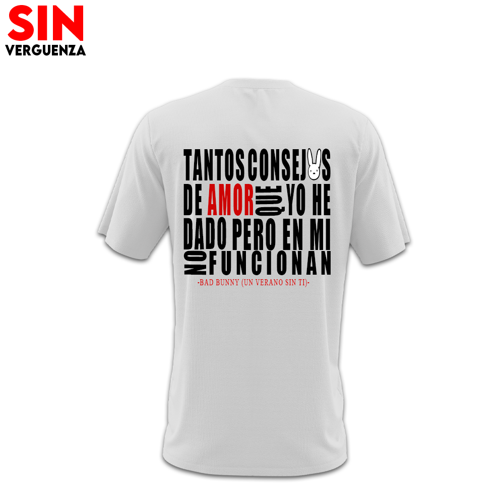 Coleccion de camisetas "Consejos de amor"